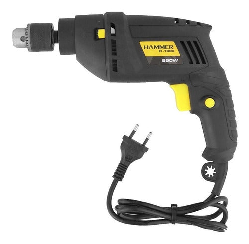 Furadeira Martelete  Elétrica De 10mm Hammer Fi-1000 550w +