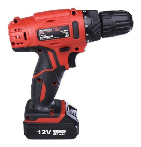 Furadeira Parafusadeira Sem Fio De 10mm Mondial Fpf-06m 12v