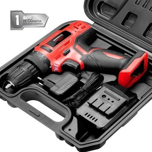 Furadeira Parafusadeira Sem Fio De 10mm Mondial Fpf-06m 12v