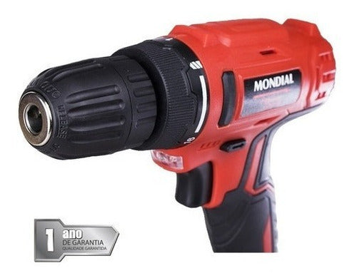 Furadeira Parafusadeira Sem Fio De 10mm Mondial Fpf-06m 12v