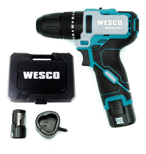 Parafusadeira Furadeira Impacto 12v Ws2558k2 C/ Maleta Wesco