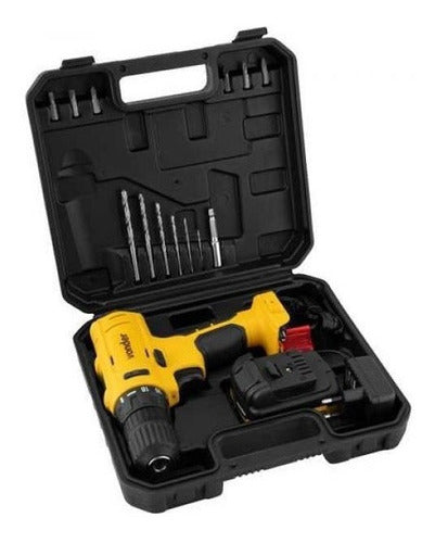 Parafusadeira Furadeira Pfv120 Bateria 12v Bivolt Vonder
